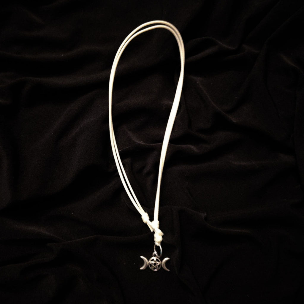 Tripple Moon Pentacle Necklace