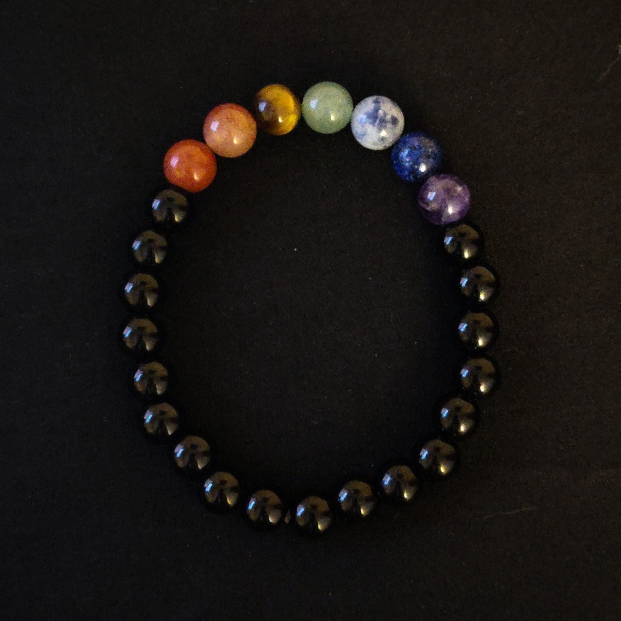 Black Tourmaline Chakra Bracelet