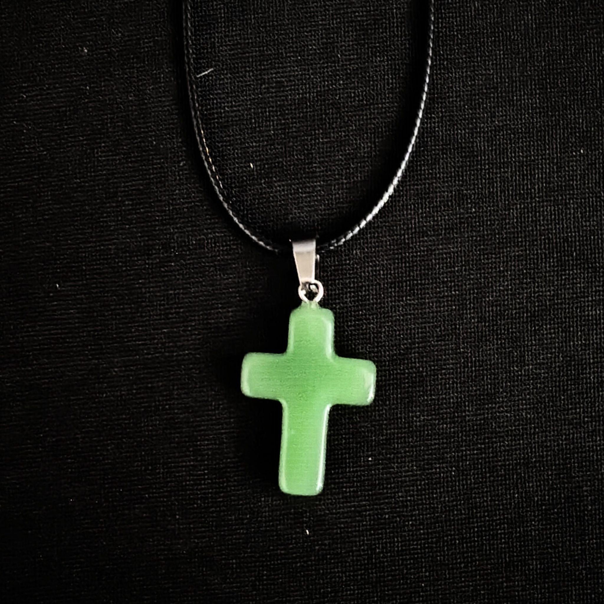 Handmade Stone Cross Necklaces