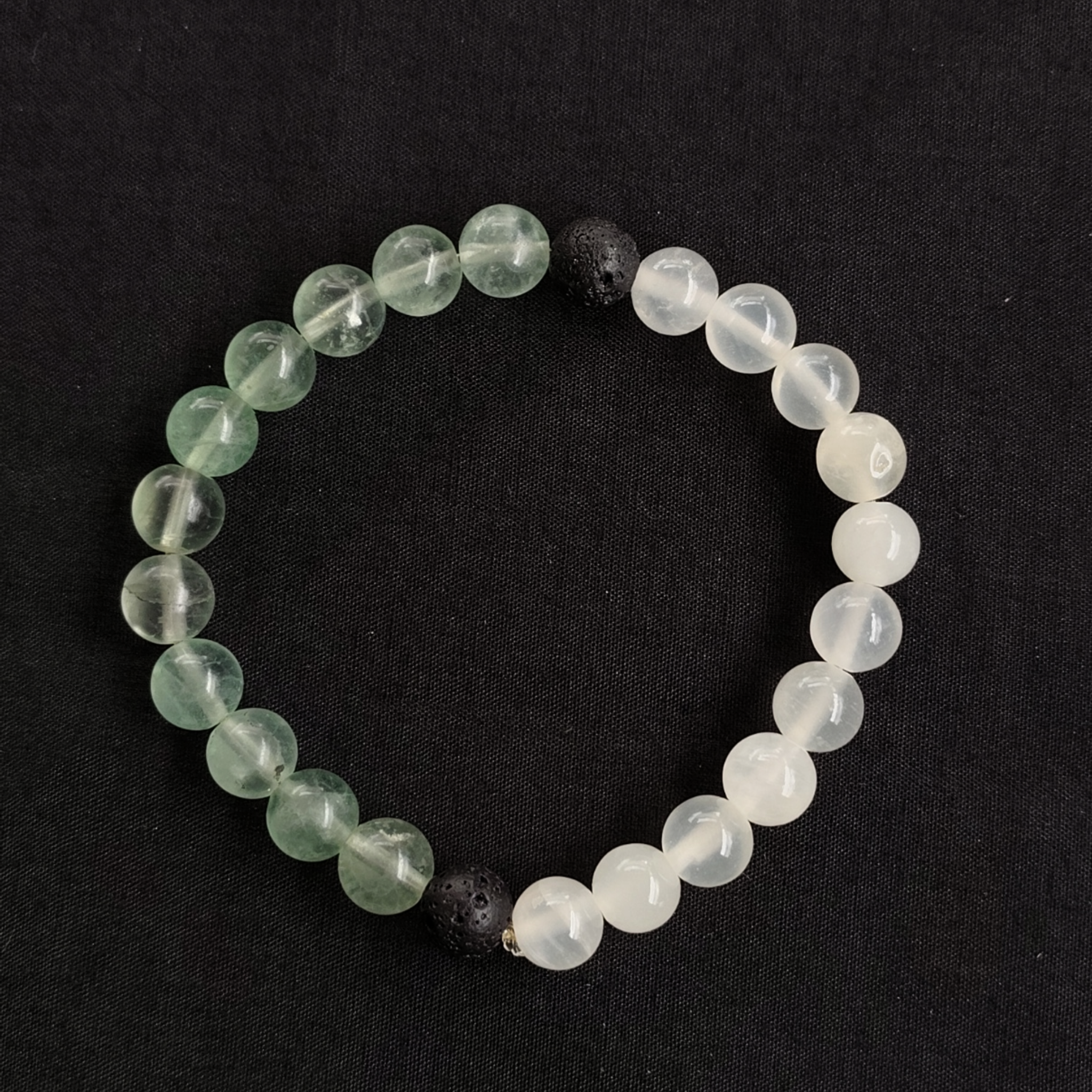 Fluorite & Selenite Bracelet