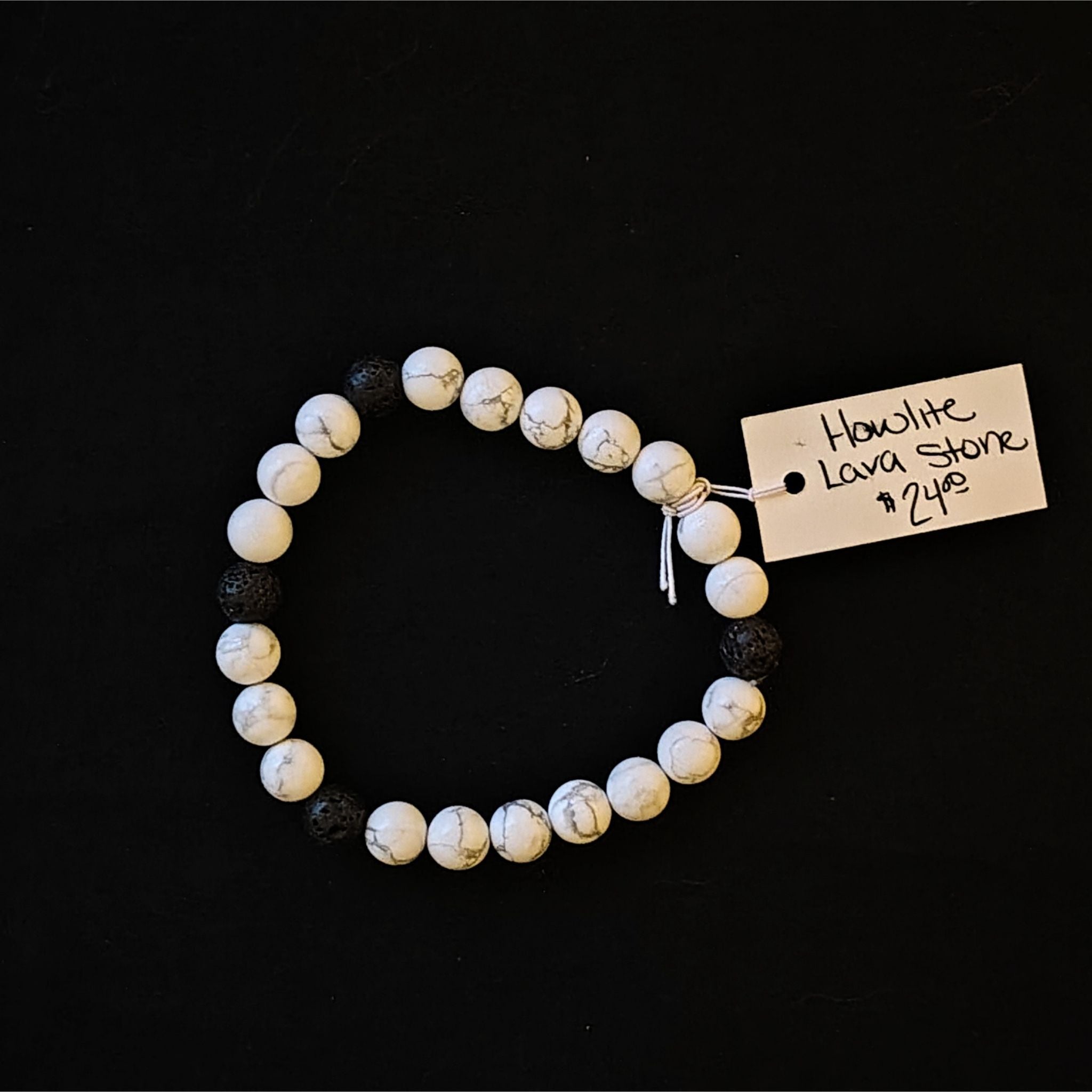 Howlite & Lava Stone Bracelet