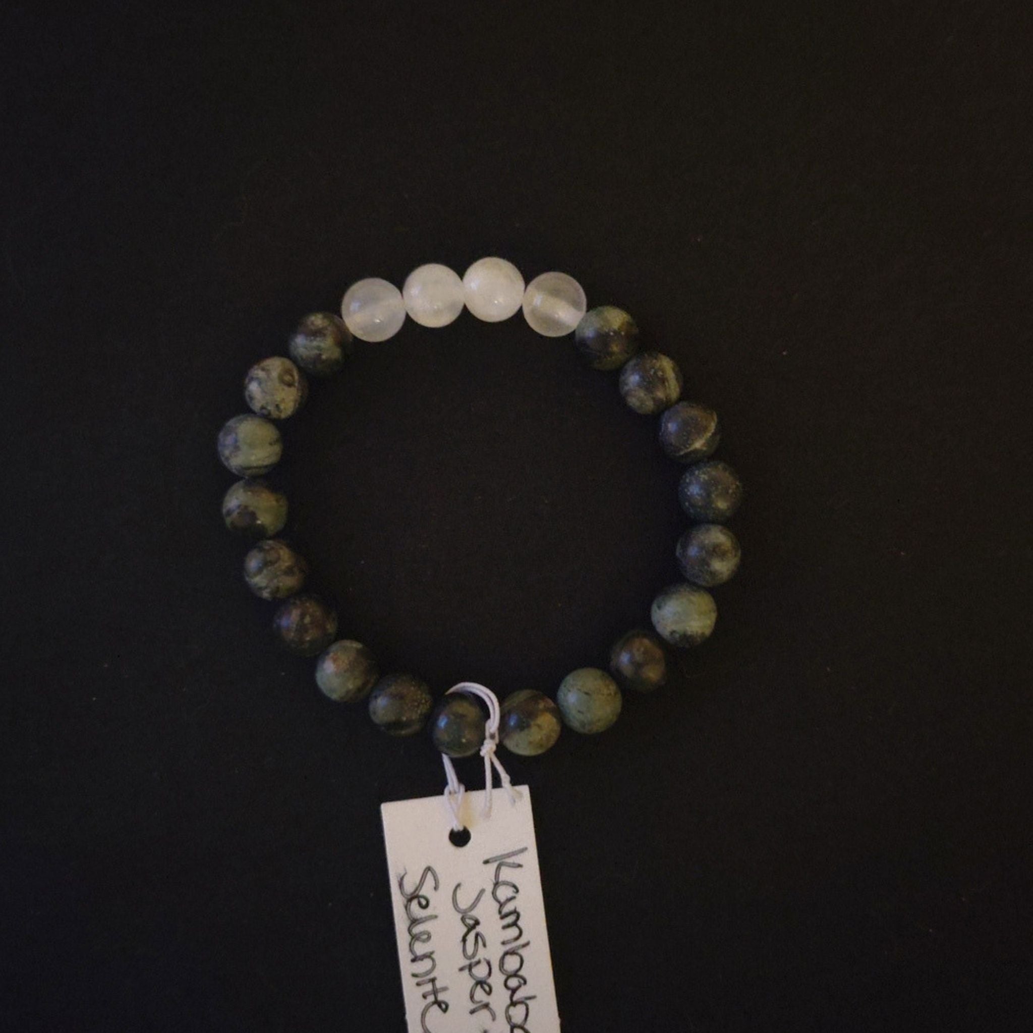 Kambaba Jasper & Selenite Bracelet
