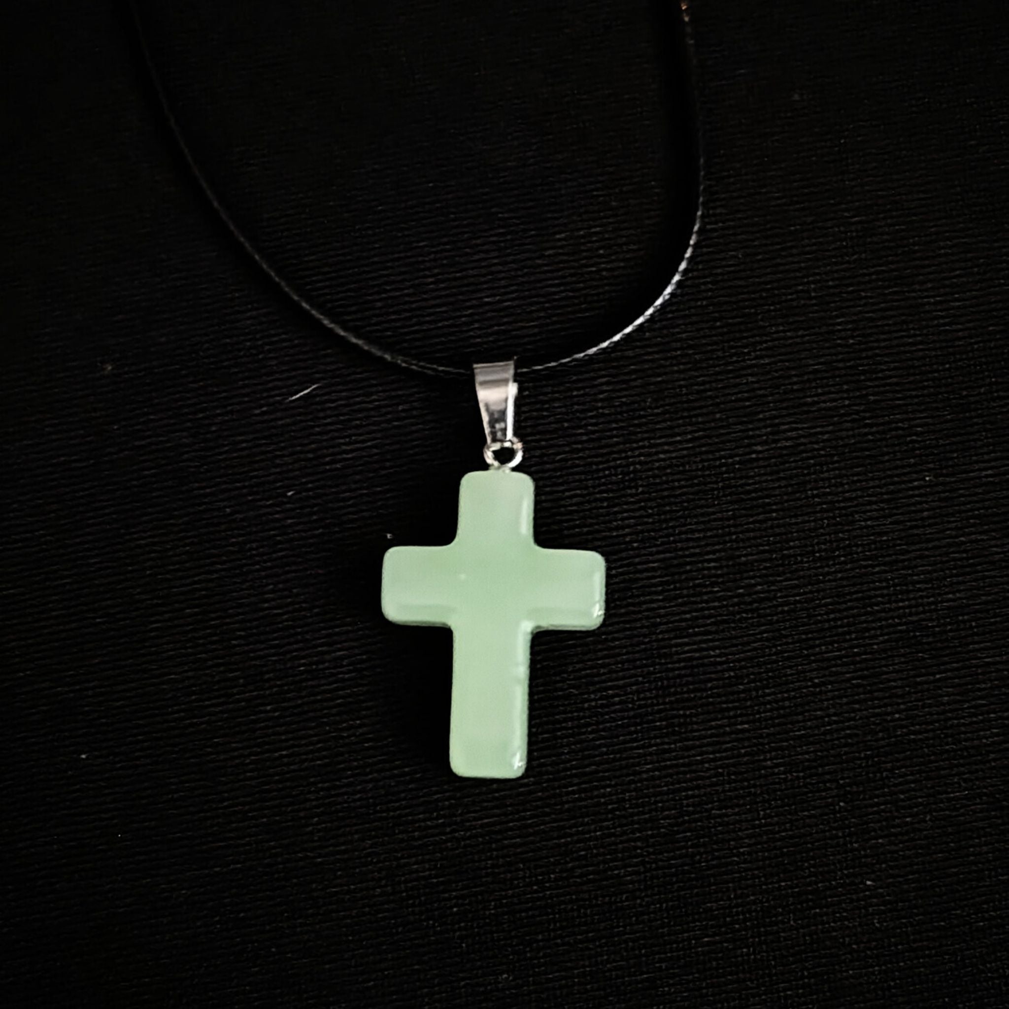 Handmade Stone Cross Necklaces