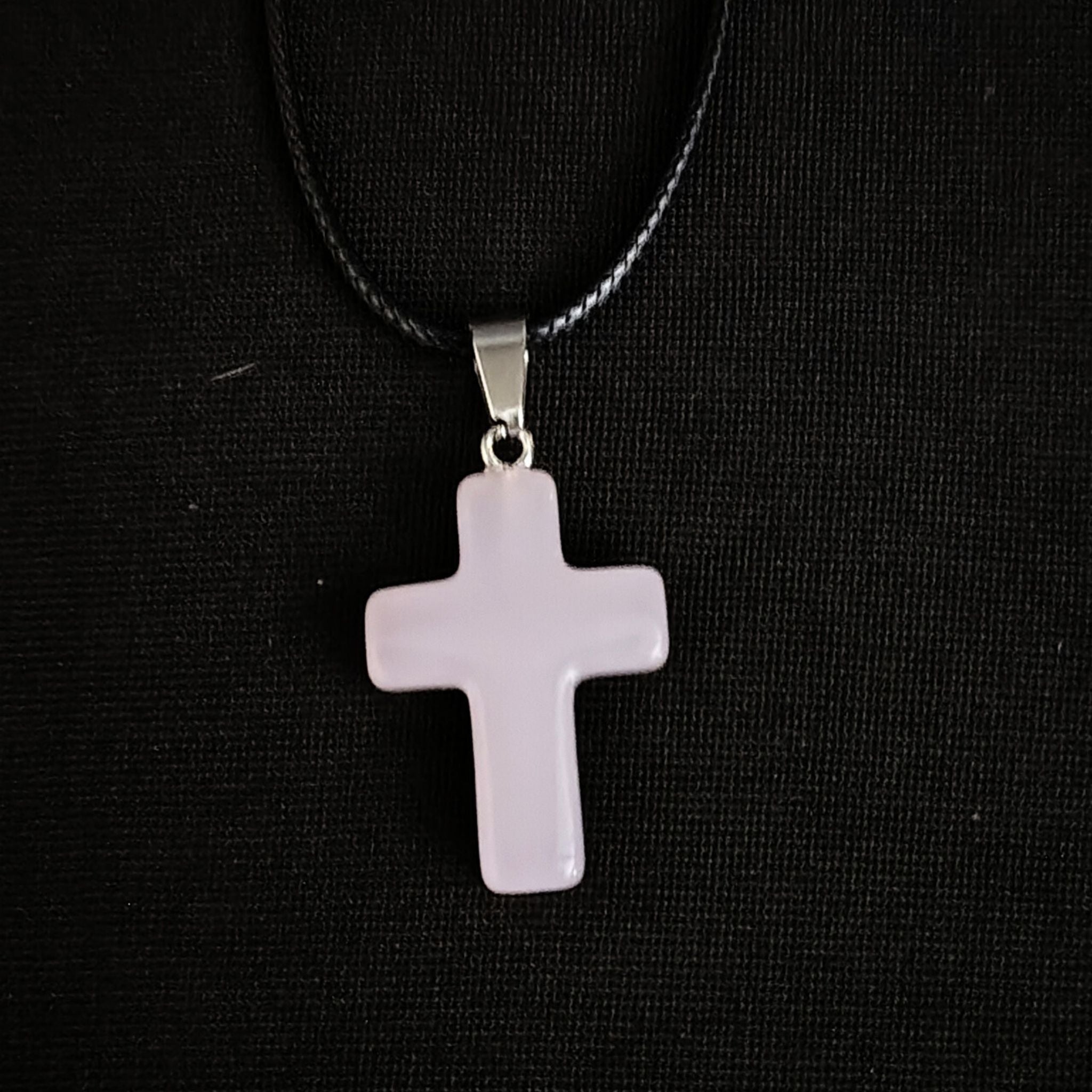 Handmade Stone Cross Necklaces