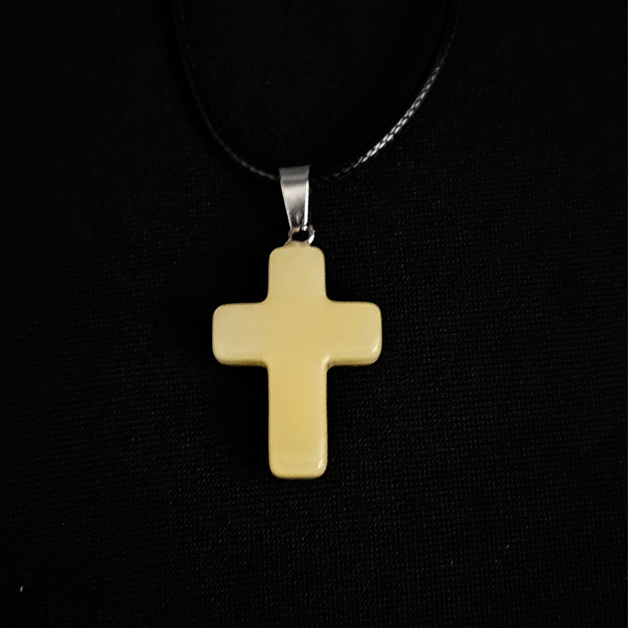 Handmade Stone Cross Necklaces