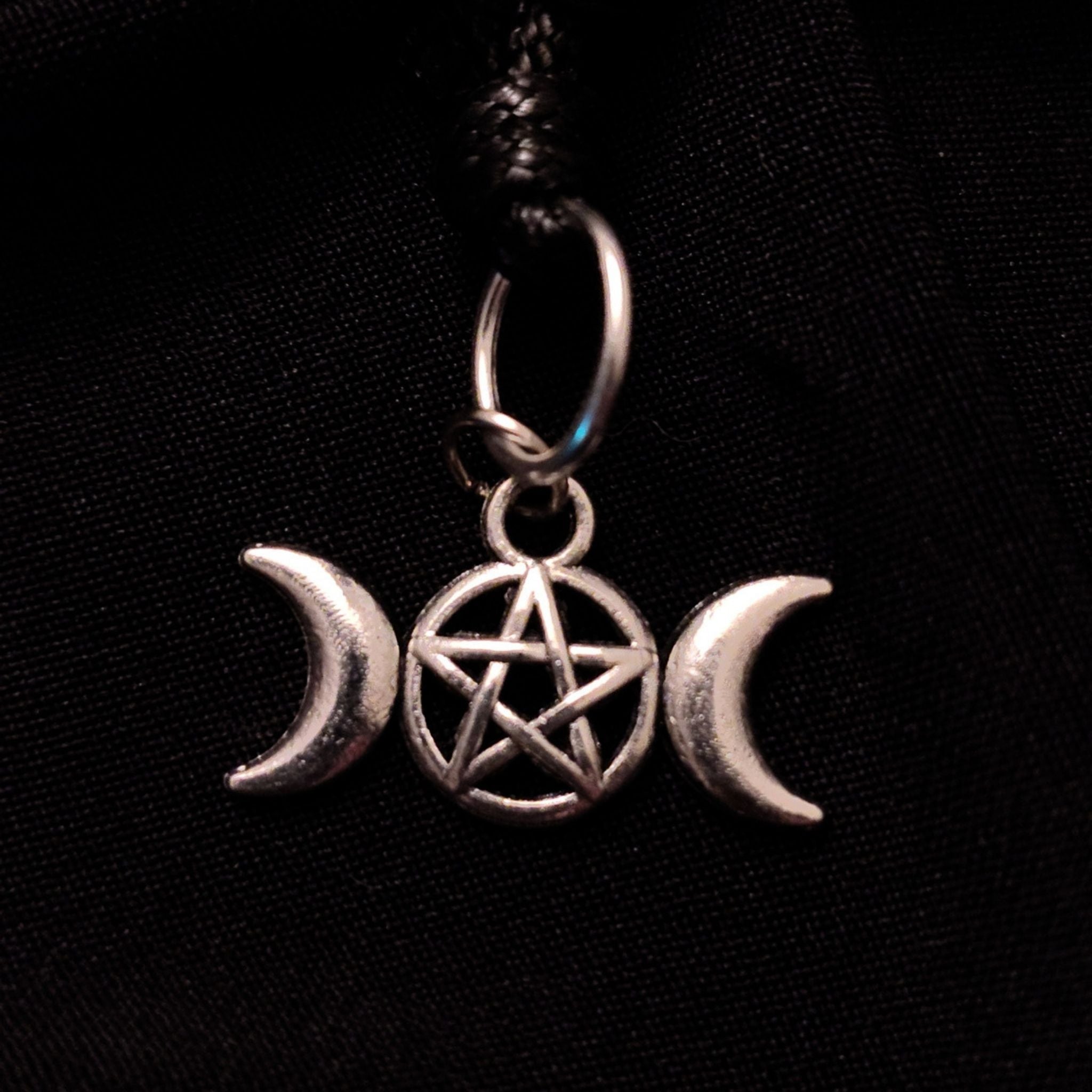 Tripple Moon Pentacle Necklace