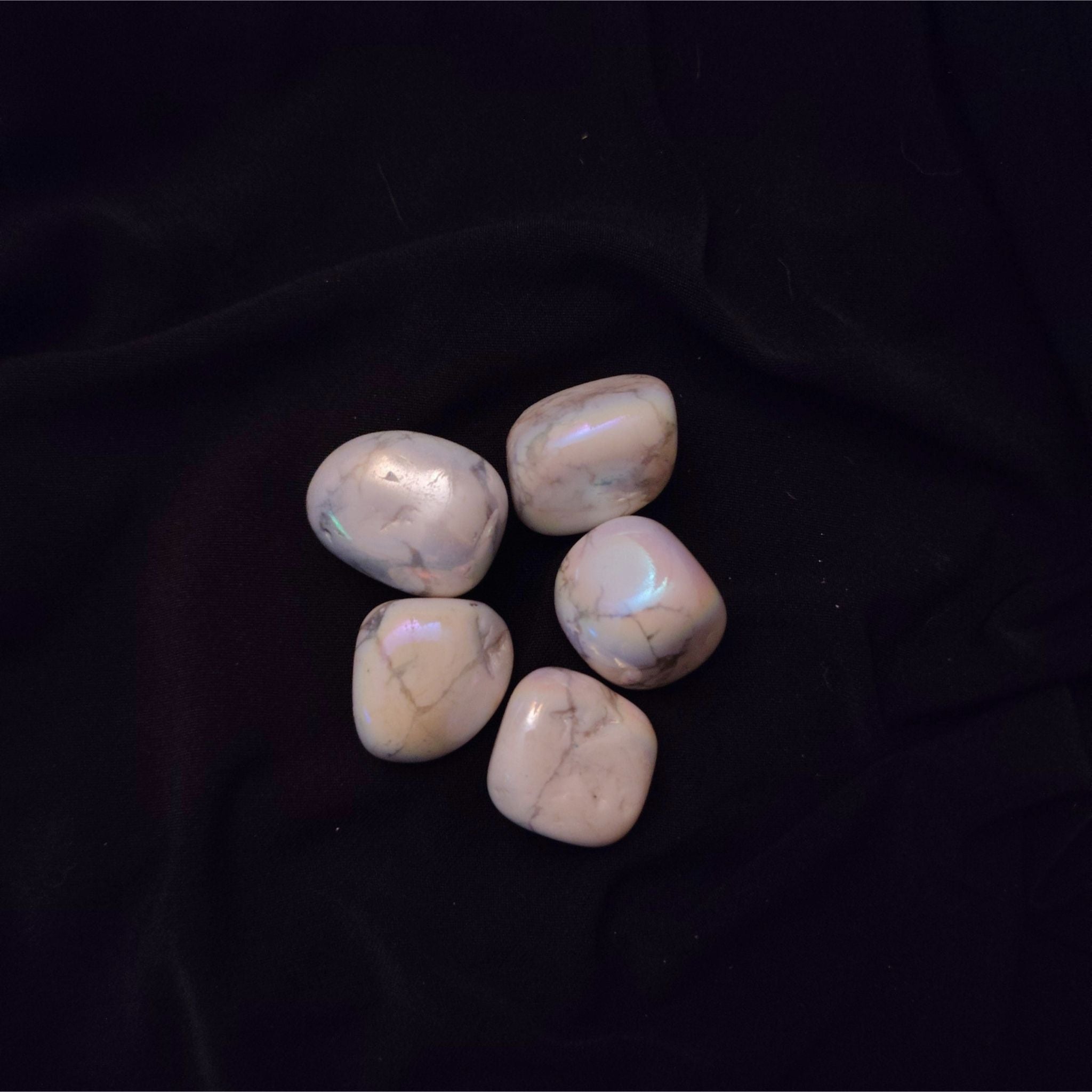 Natural Tumbled Aura Howlite