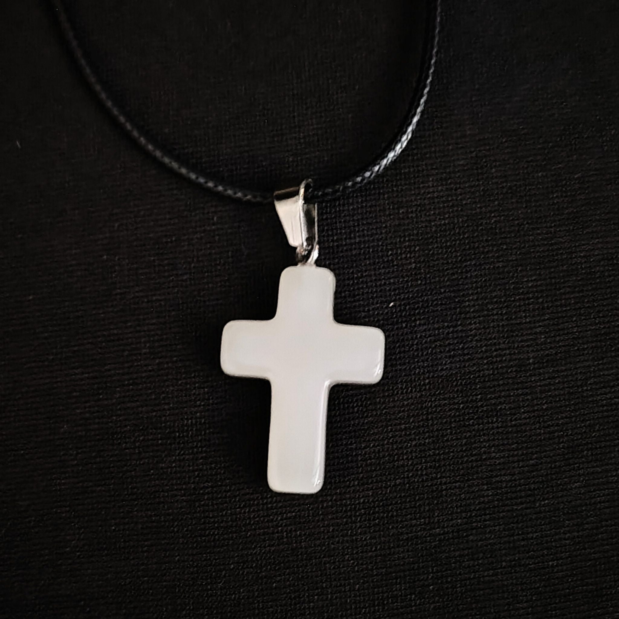 Handmade Stone Cross Necklaces