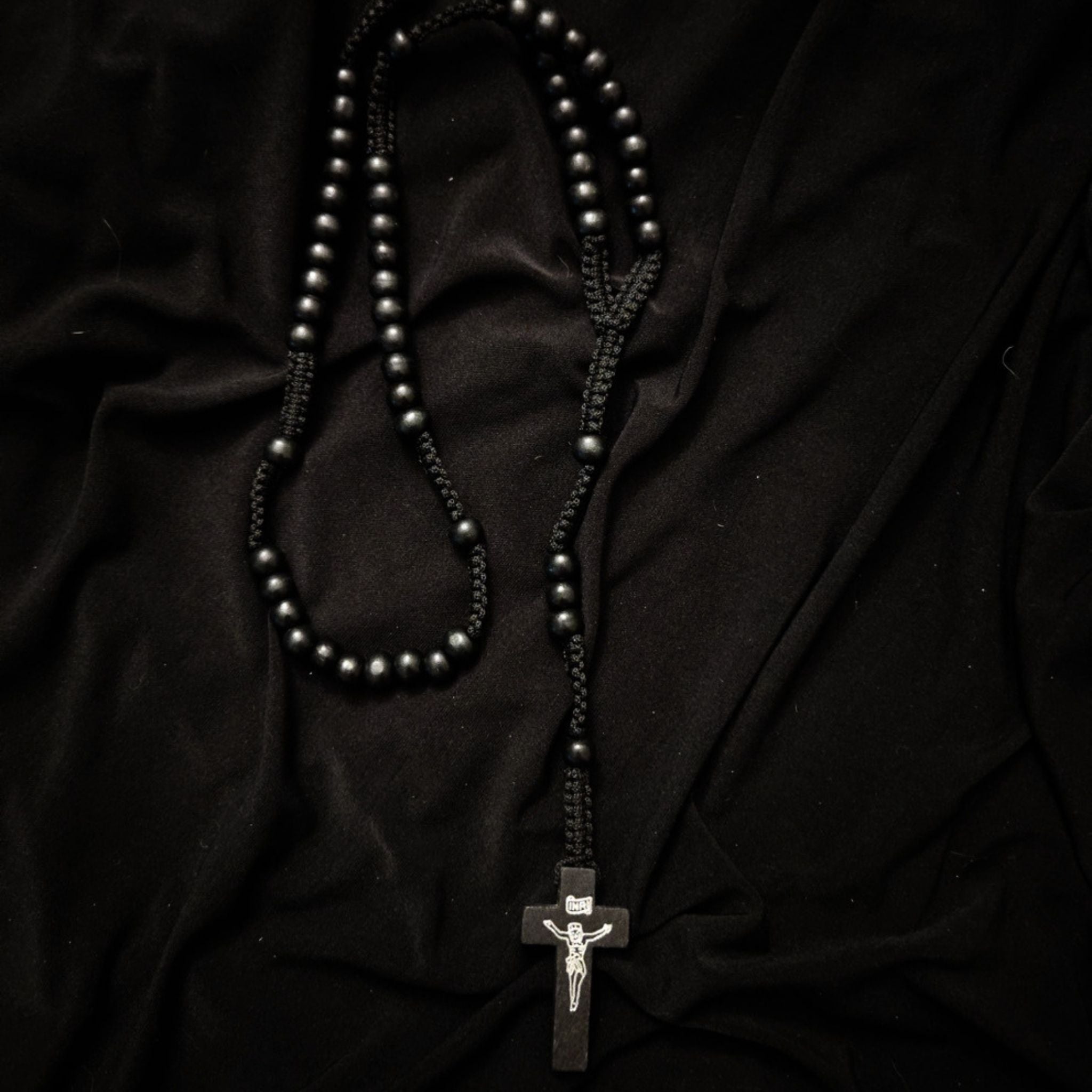 Wooden Woven Rosary
