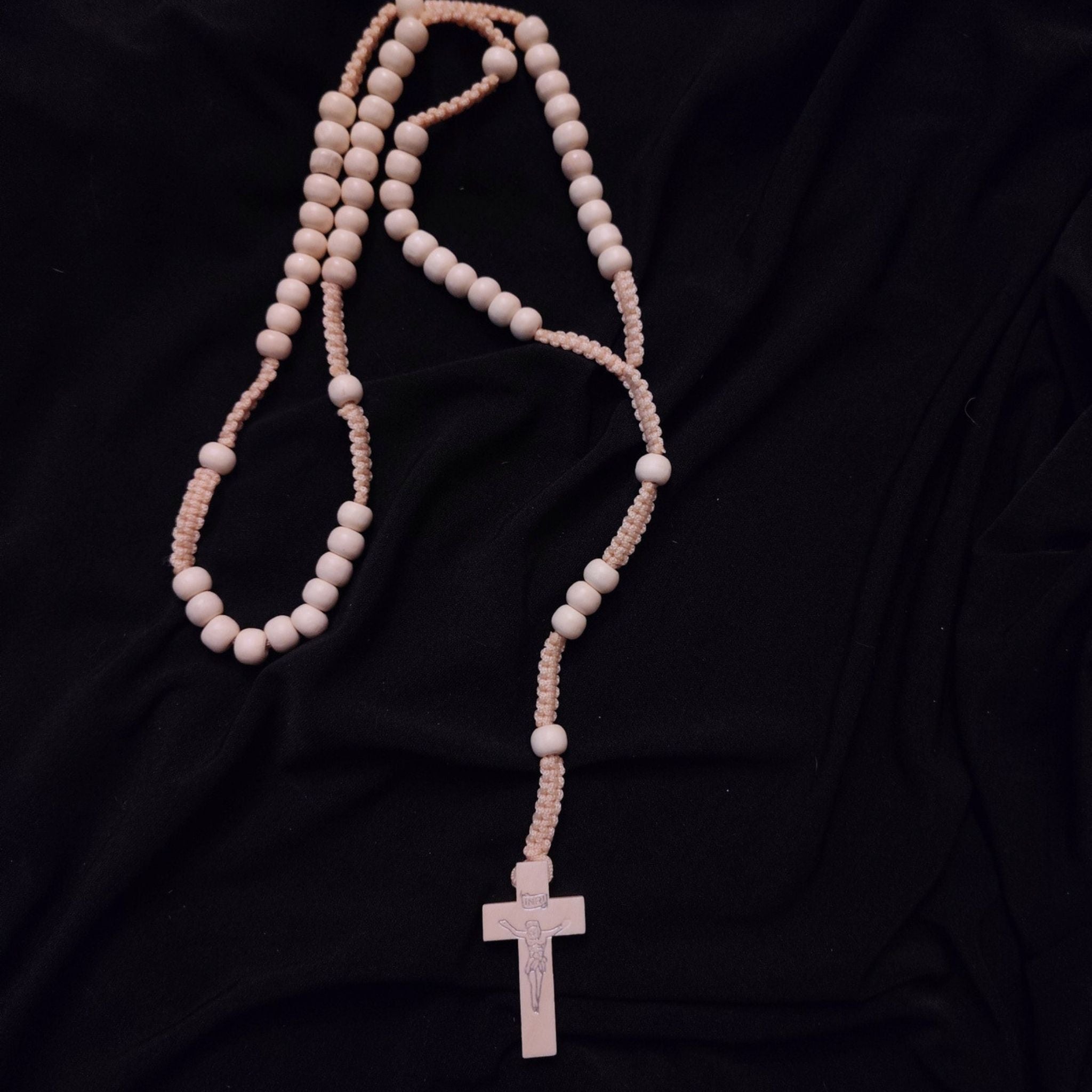 Wooden Woven Rosary